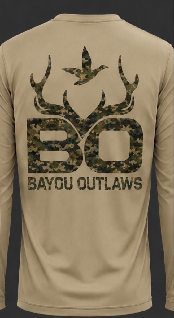 Bayou Outlaws Camo Signature Long Sleeve