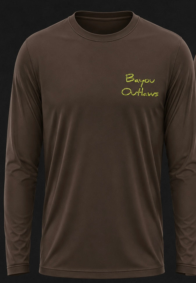 Bayou Outlaws Green Camo Signature Long Sleeve