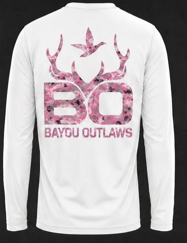 Bayou Outlaws Pink Camo Signature Long Sleeve