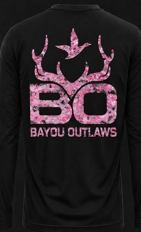 Bayou Outlaws Pink Camo Signature Long Sleeve