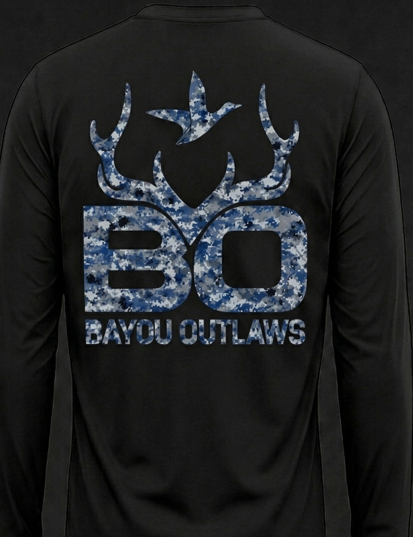 Bayou Outlaws BlueCamo Signature Long Sleeve