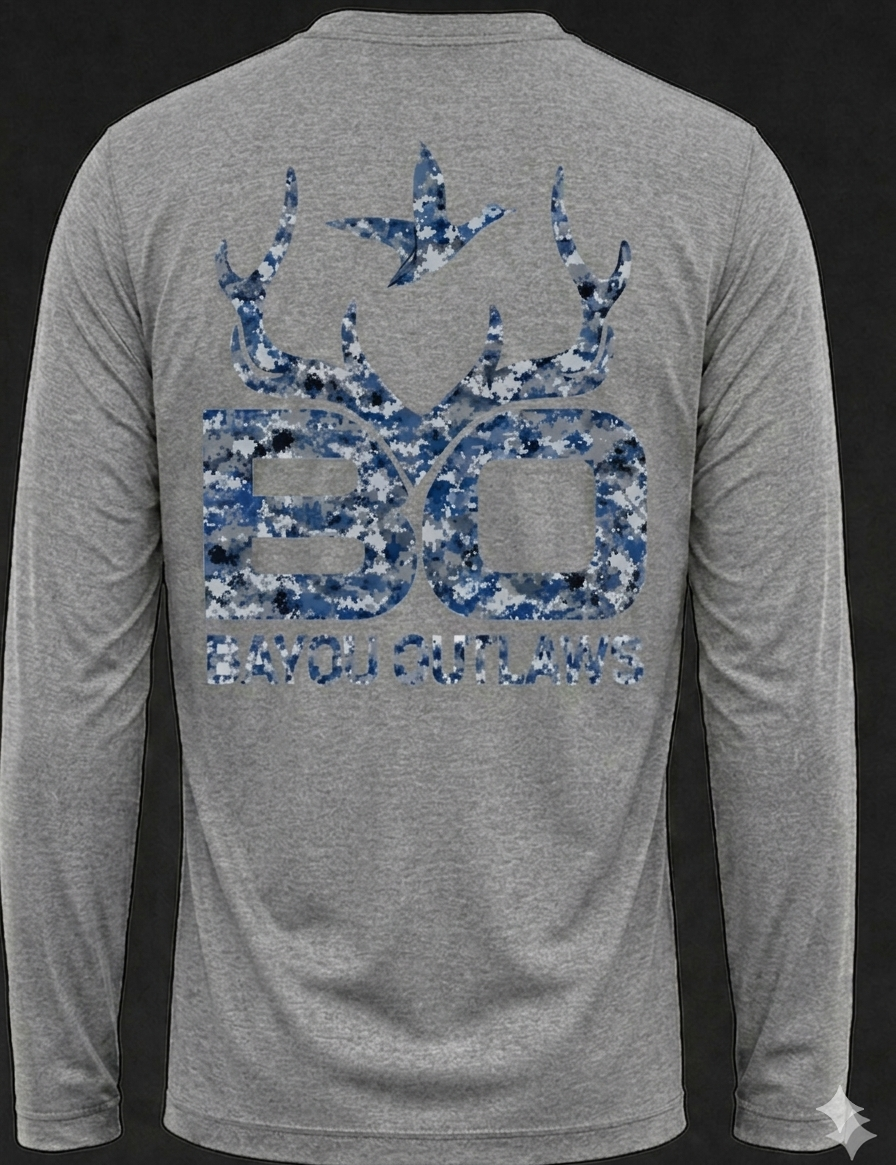 Bayou Outlaws BlueCamo Signature Long Sleeve